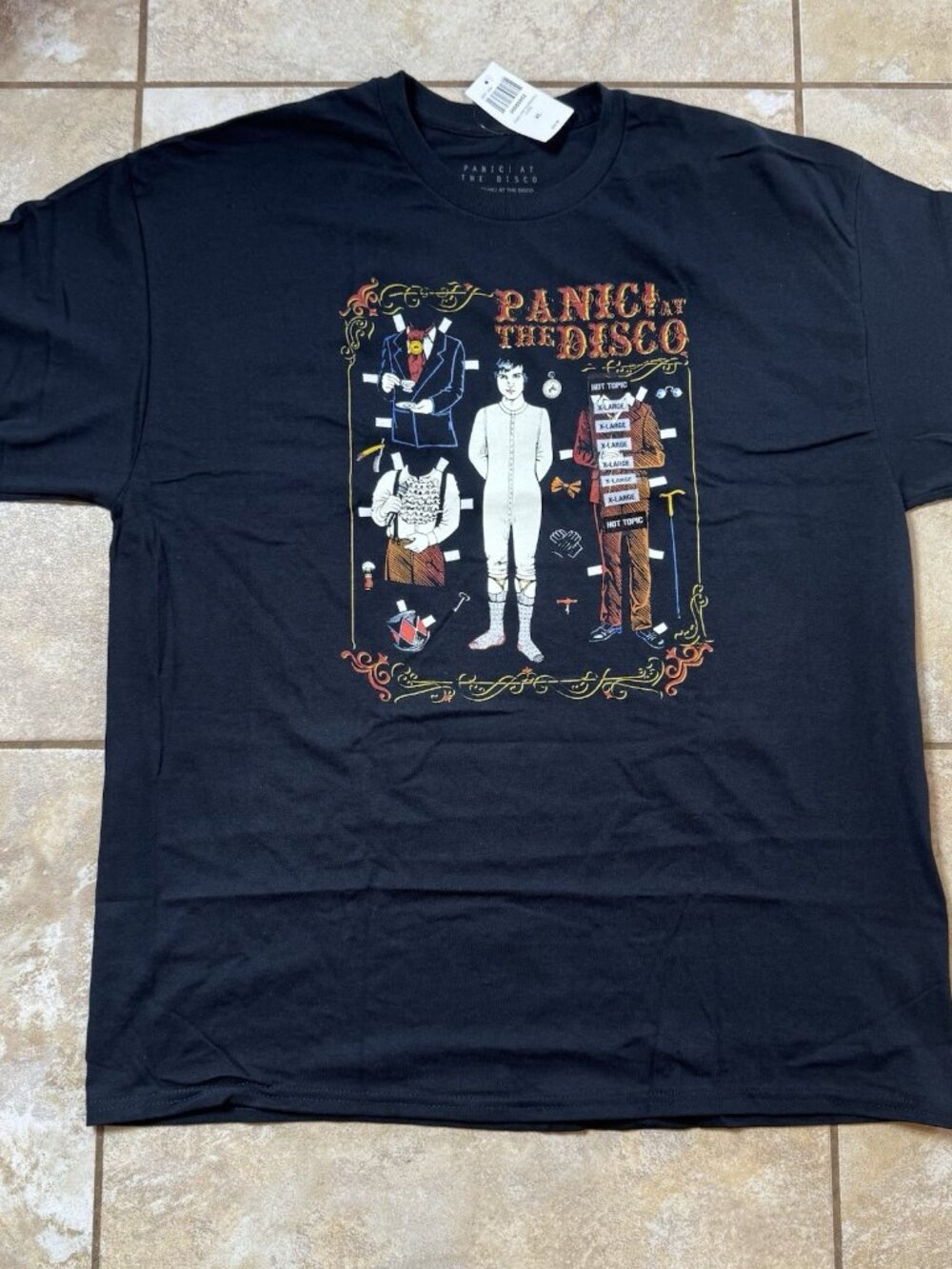 Panic! At The Disco Paper Doll T-Shirt X-LARGE With Tags